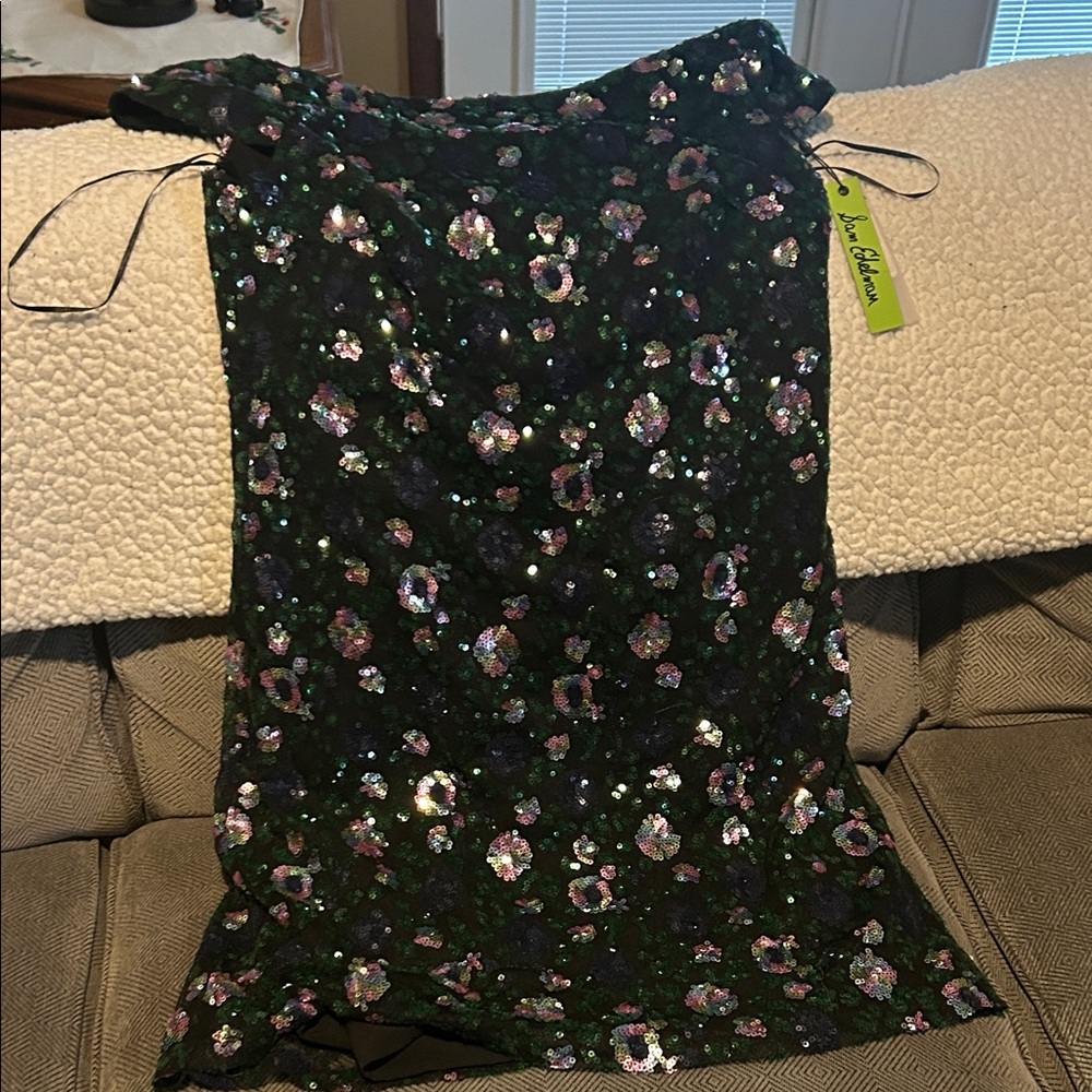 Sam Edelman Black Sequin Midi Dress